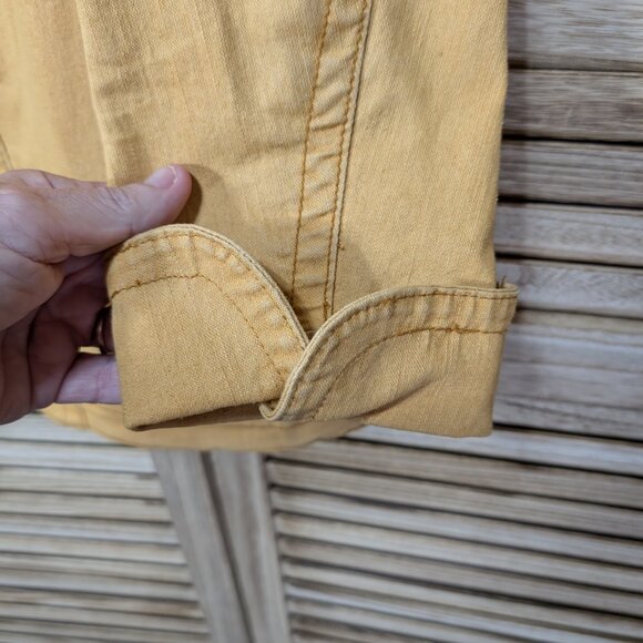 CJ Banks Yellow Denim Jacket Size 2X - Picture 6 of 11